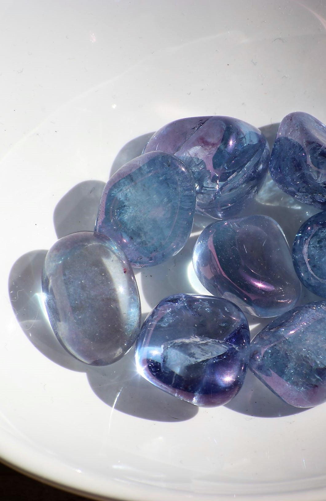 Tanzanite Aura Tumbled Stone